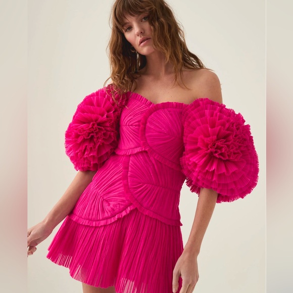 Aje Crystallise Pleated Mini Dress - Picture 2 of 3